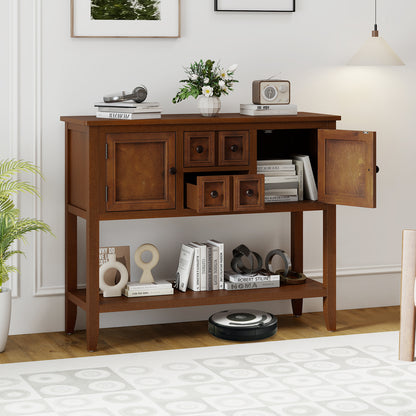 Buffet Sideboard Cabinet with 2 Doors and 2 Drawers, Brown Sideboards Cabinets & Buffets at Gallery Canada