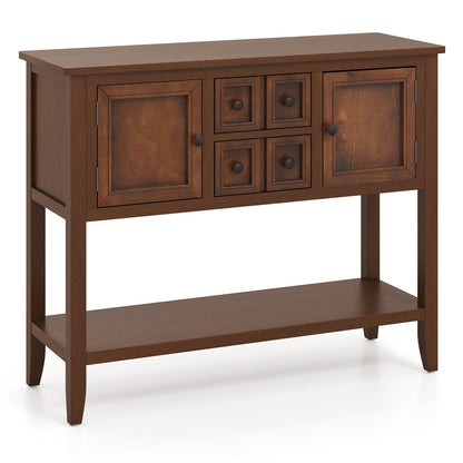 Buffet Sideboard Cabinet with 2 Doors and 2 Drawers, Brown Sideboards Cabinets & Buffets at Gallery Canada
