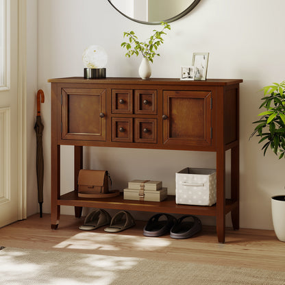 Buffet Sideboard Cabinet with 2 Doors and 2 Drawers, Brown Sideboards Cabinets & Buffets at Gallery Canada