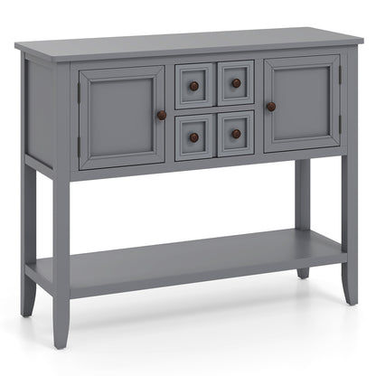 Buffet Sideboard Cabinet with 2 Doors and 2 Drawers, Gray Sideboards Cabinets & Buffets at Gallery Canada