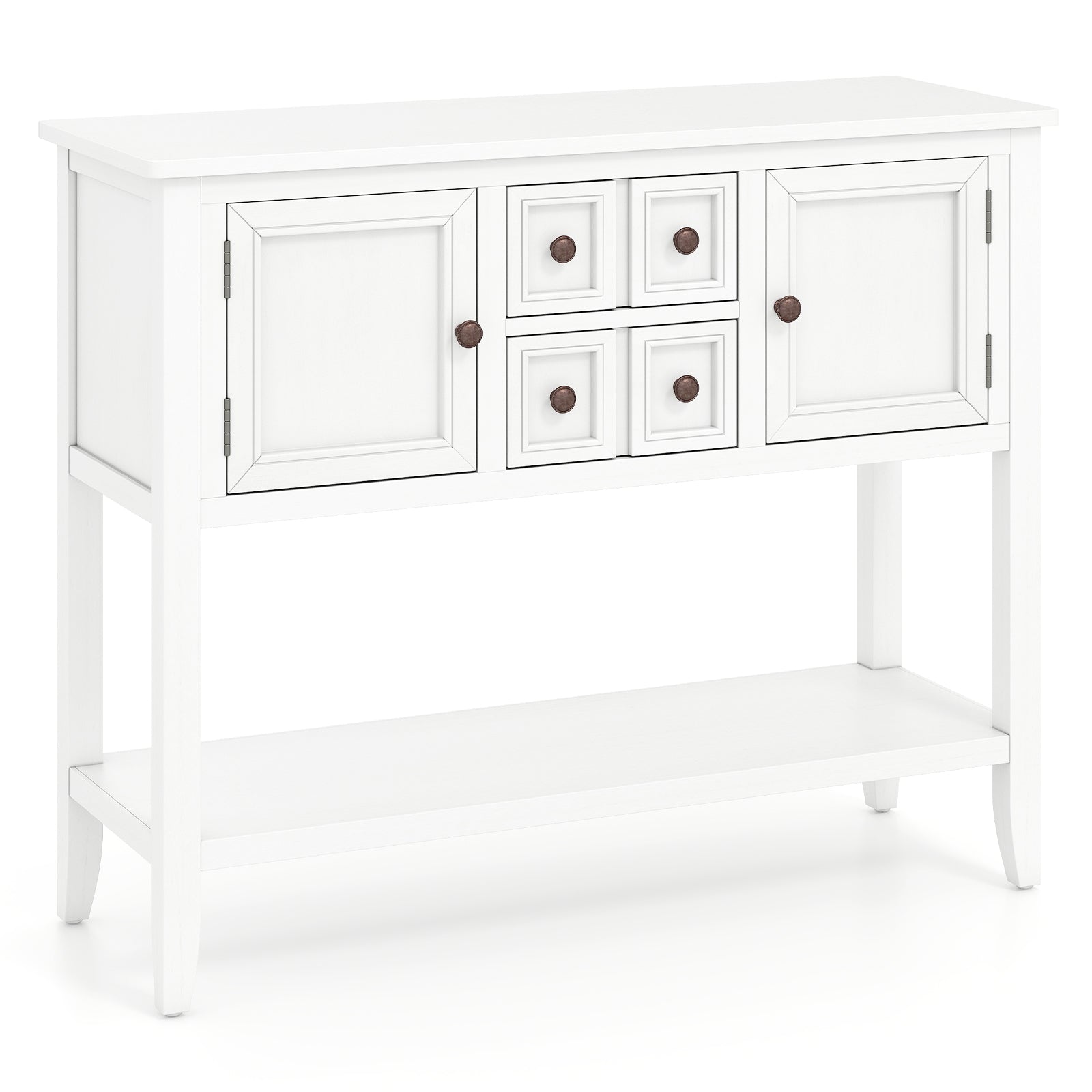 Buffet Sideboard Cabinet with 2 Doors and 2 Drawers, White Sideboards Cabinets & Buffets at Gallery Canada