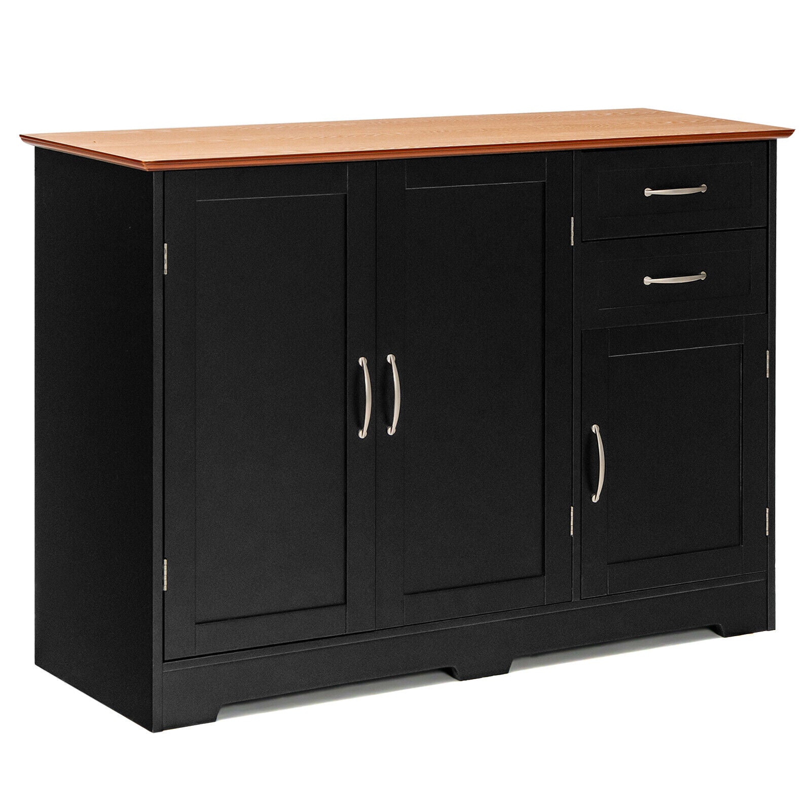 Buffet Storage Cabinet, 2-Door 2-Drawer, Black Sideboards Cabinets & Buffets at Gallery Canada