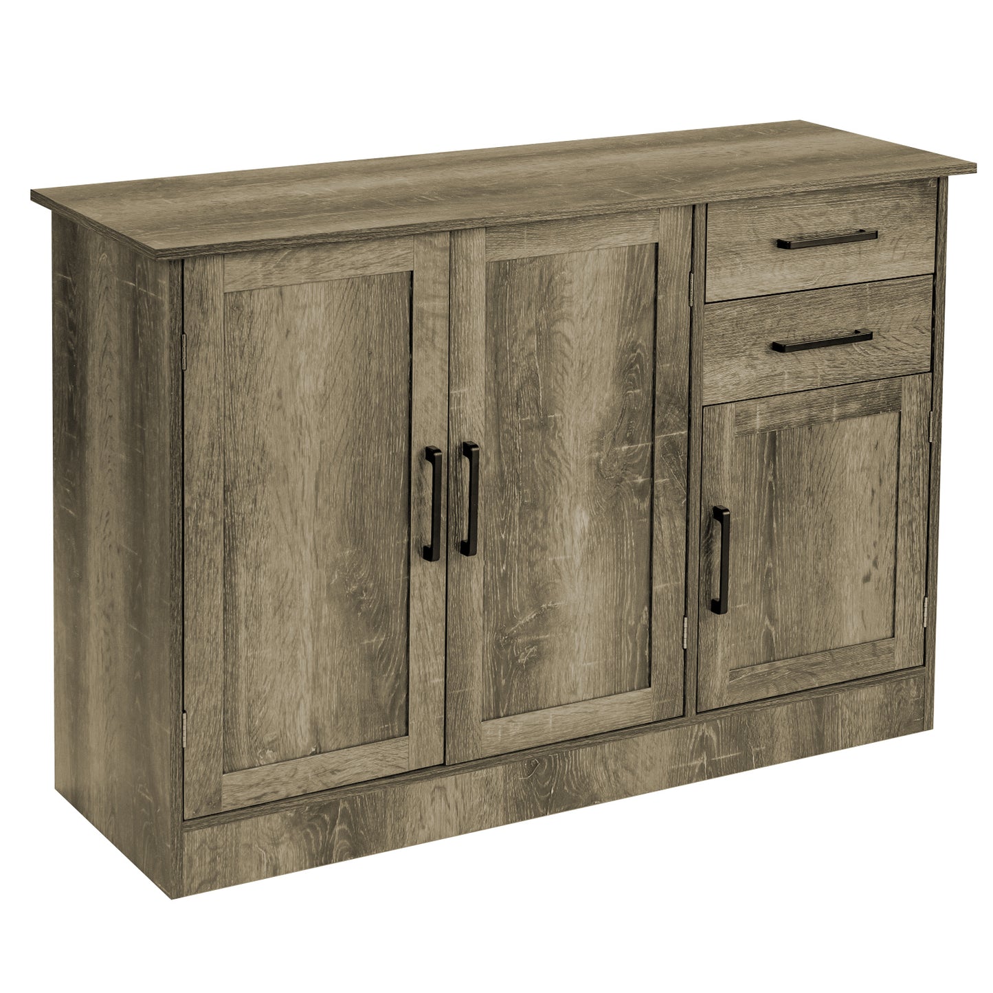 Buffet Storage Cabinet With 2 Drawers, Gray Sideboards Cabinets & Buffets Gray at Gallery Canada