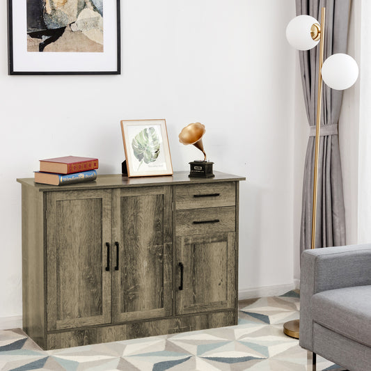 Buffet Storage Cabinet With 2 Drawers, Gray Sideboards Cabinets & Buffets Gray at Gallery Canada
