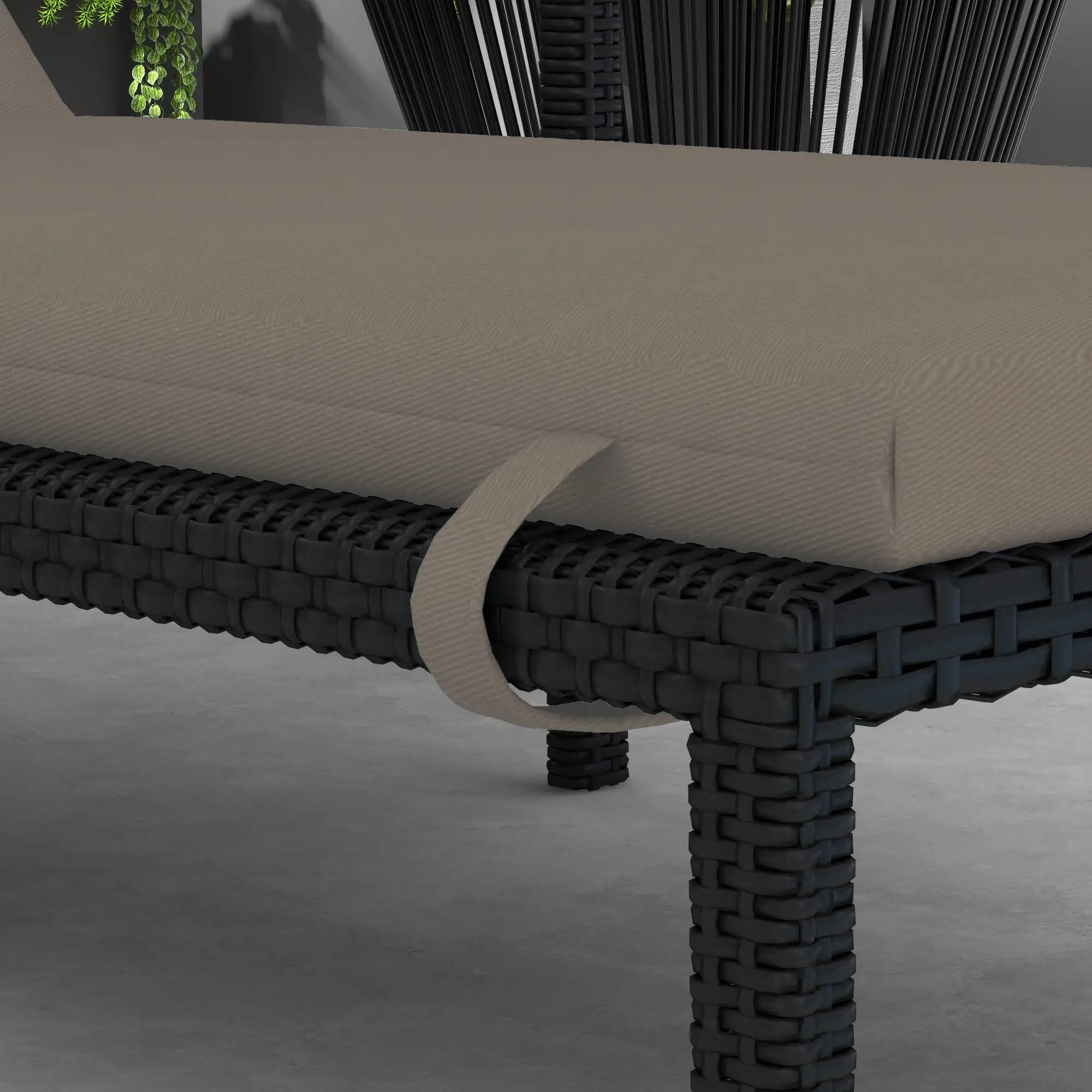 Patio Chaise Lounge Chair Cushion Replacement, Dark Grey Patio Chair Cushions at Gallery Canada