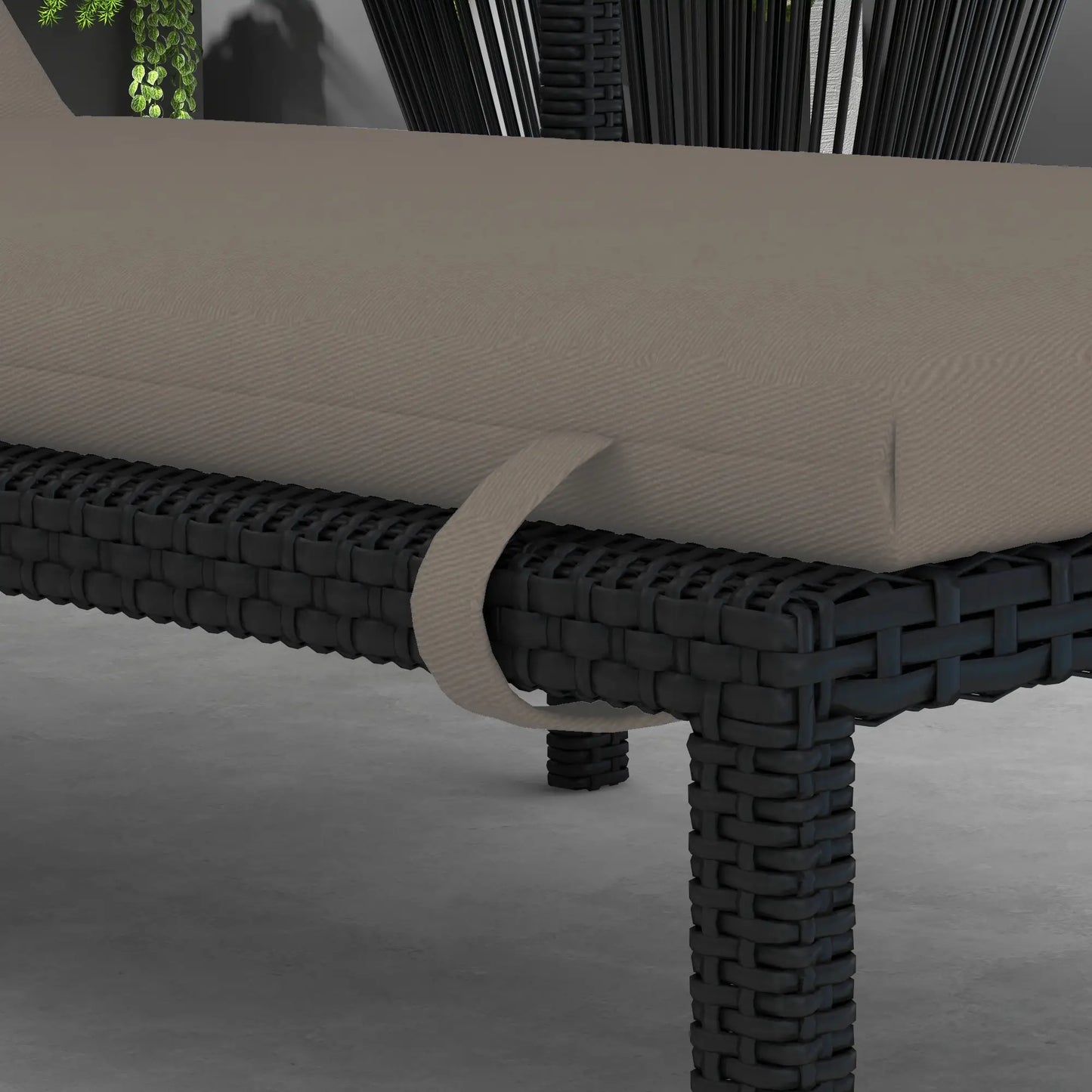 Patio Chaise Lounge Chair Cushion Replacement, Dark Grey Patio Chair Cushions at Gallery Canada