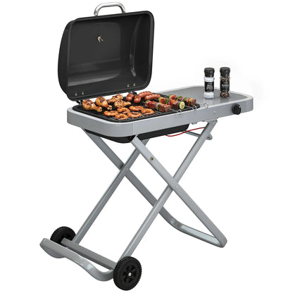 Portable Propane BBQ Grill, Foldable Cart, 9500 BTU, Black Propane Gas Grills at Gallery Canada