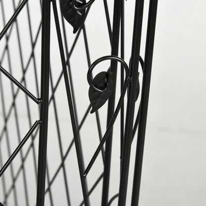 Metal Garden Fence Panels, Animal Barrier, Border Edging, 4 Pack, Wavey Vines Garden Fences at Gallery Canada