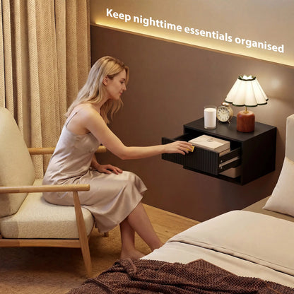 Wall Mounted Bedside Tables, Floating Nightstands, Black Bedside Tables at Gallery Canada