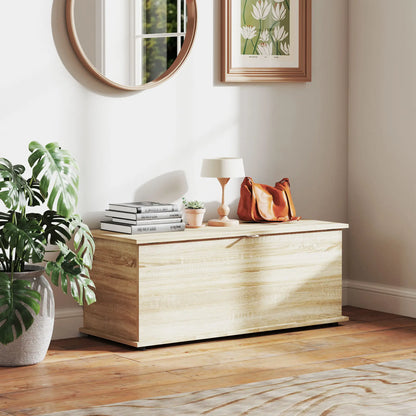 39.5" Storage Chest, Flip-Top Lid, Entryway Bench, Oak Storage Ottomans & Benches at Gallery Canada