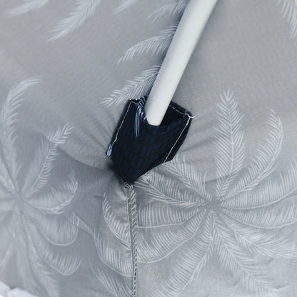 6.5' Beach Umbrella, UV50+ Sun Shade with Sandbags, Dark Blue Beach Umbrellas at Gallery Canada