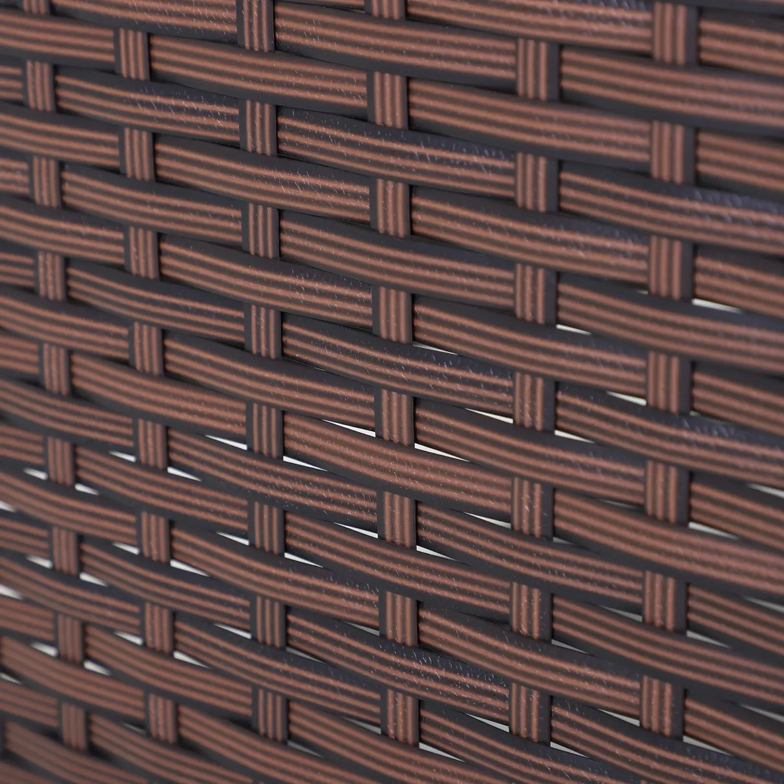 Outdoor Wicker Rocking Chair, PE Rattan Recliner with Cushion, Adjustable Footrest, Khaki Outdoor Rocking Chairs at Gallery Canada