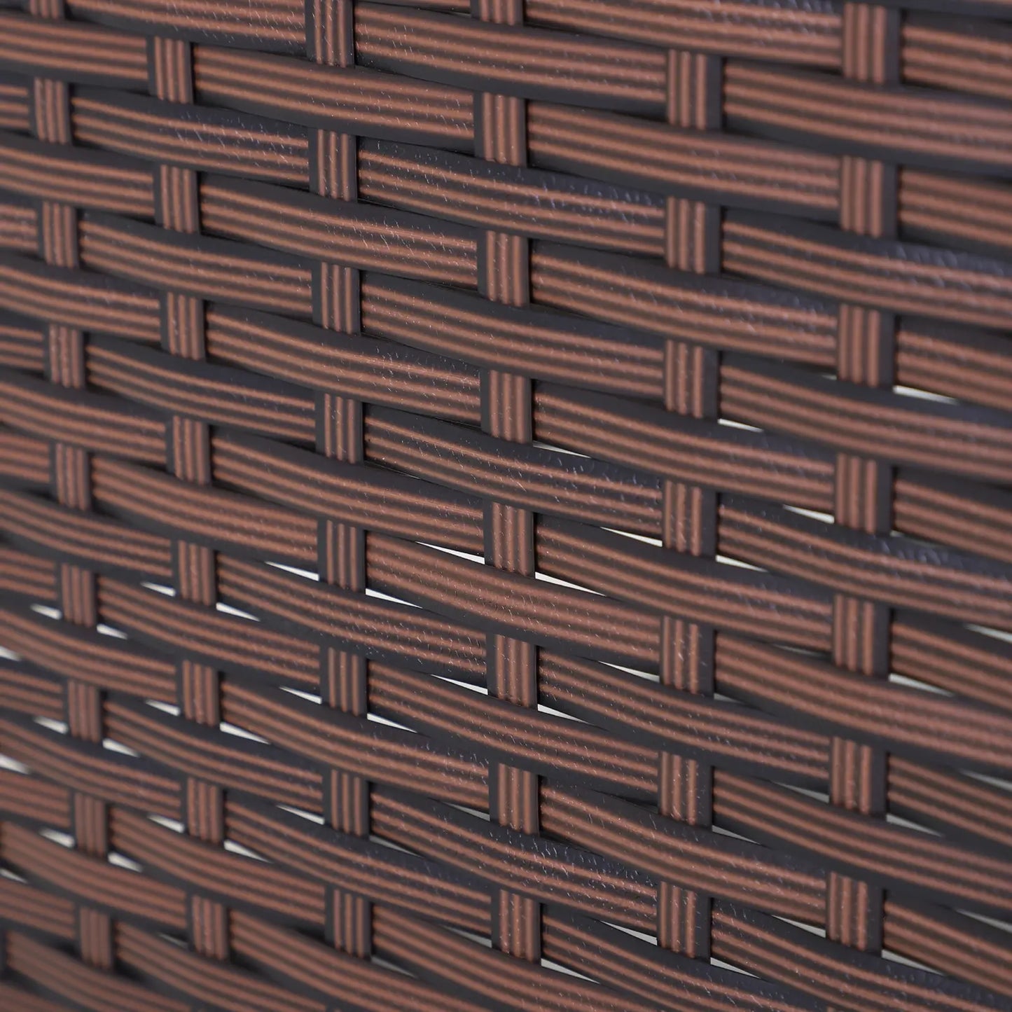 Outdoor Wicker Rocking Chair, PE Rattan Recliner with Cushion, Adjustable Footrest, Khaki Outdoor Rocking Chairs at Gallery Canada