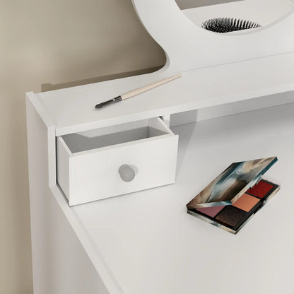 Kids Vanity Set, Makeup Table with Mirror, Stool, Drawers, White Toy Vanity at Gallery Canada