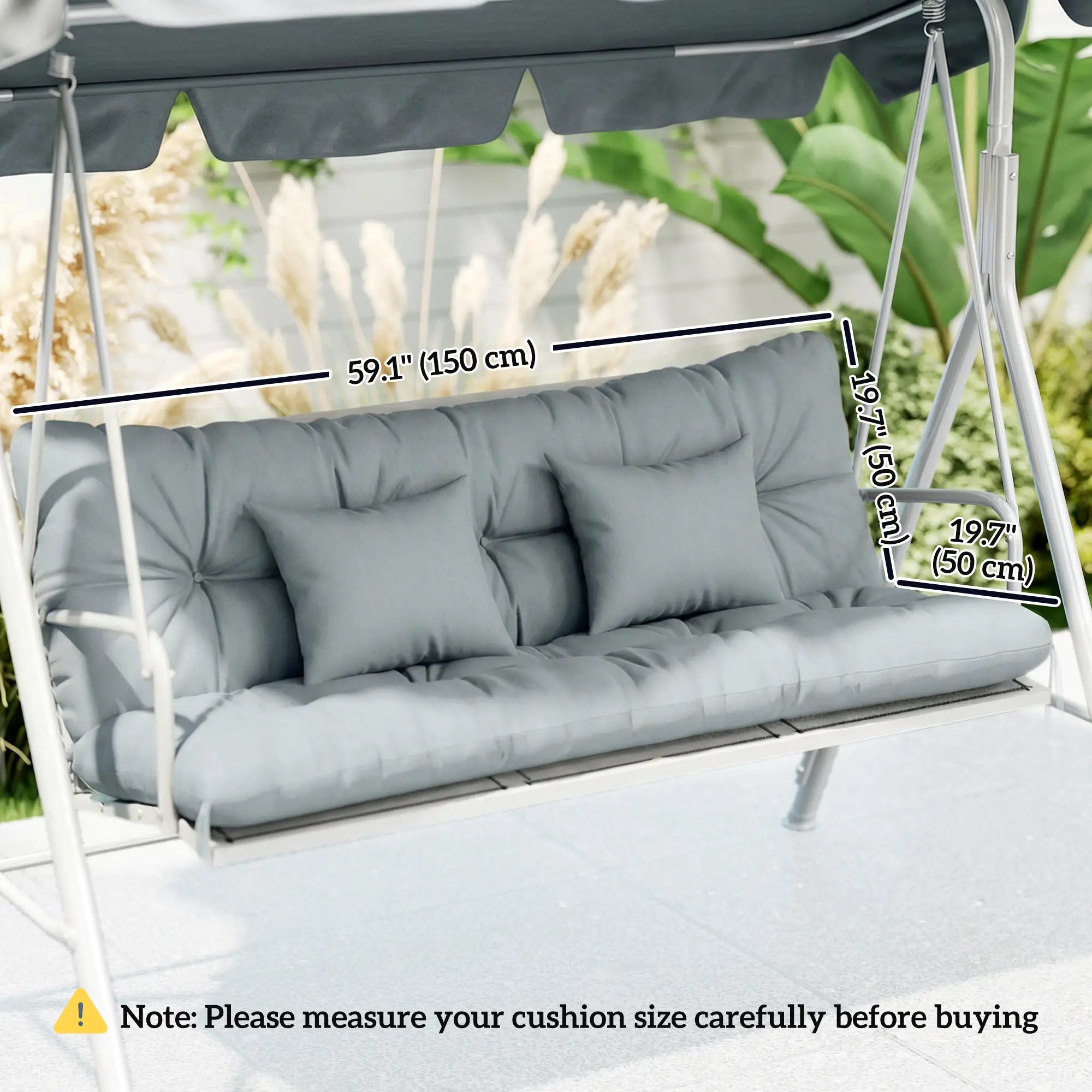 4-Piece Patio Chair Cushion Set, With Ties, Light Grey Patio Chair Cushions at Gallery Canada