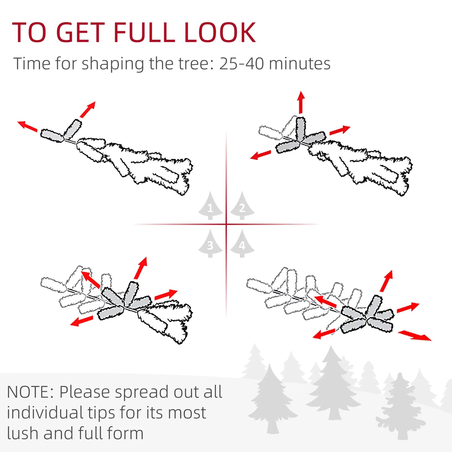 6ft Flocked Pencil Christmas Tree, Realistic Branch Tips, Black Pencil Christmas Trees at Gallery Canada