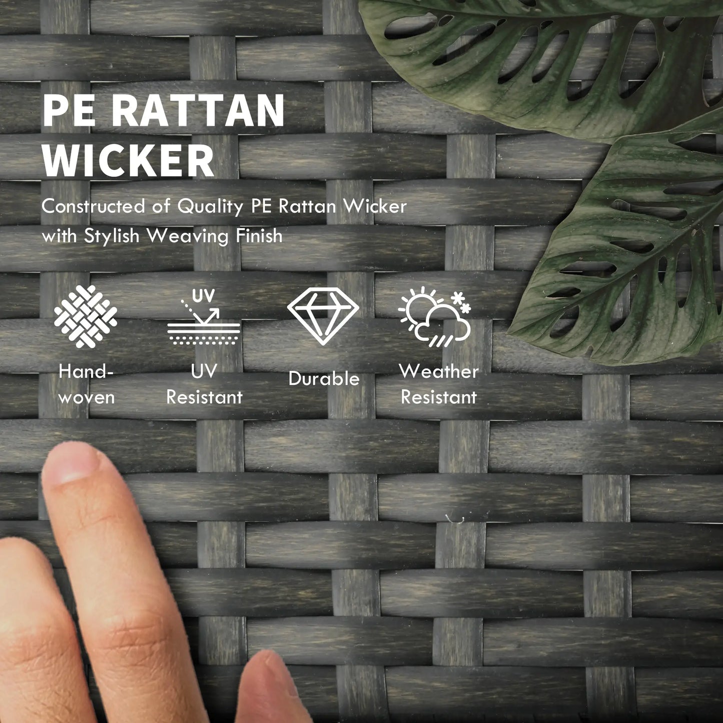 2 Piece Wicker Chaise Lounger, PE Rattan Outdoor Chair, Adjustable Backrest, Sky Blue Chaise Loungers at Gallery Canada