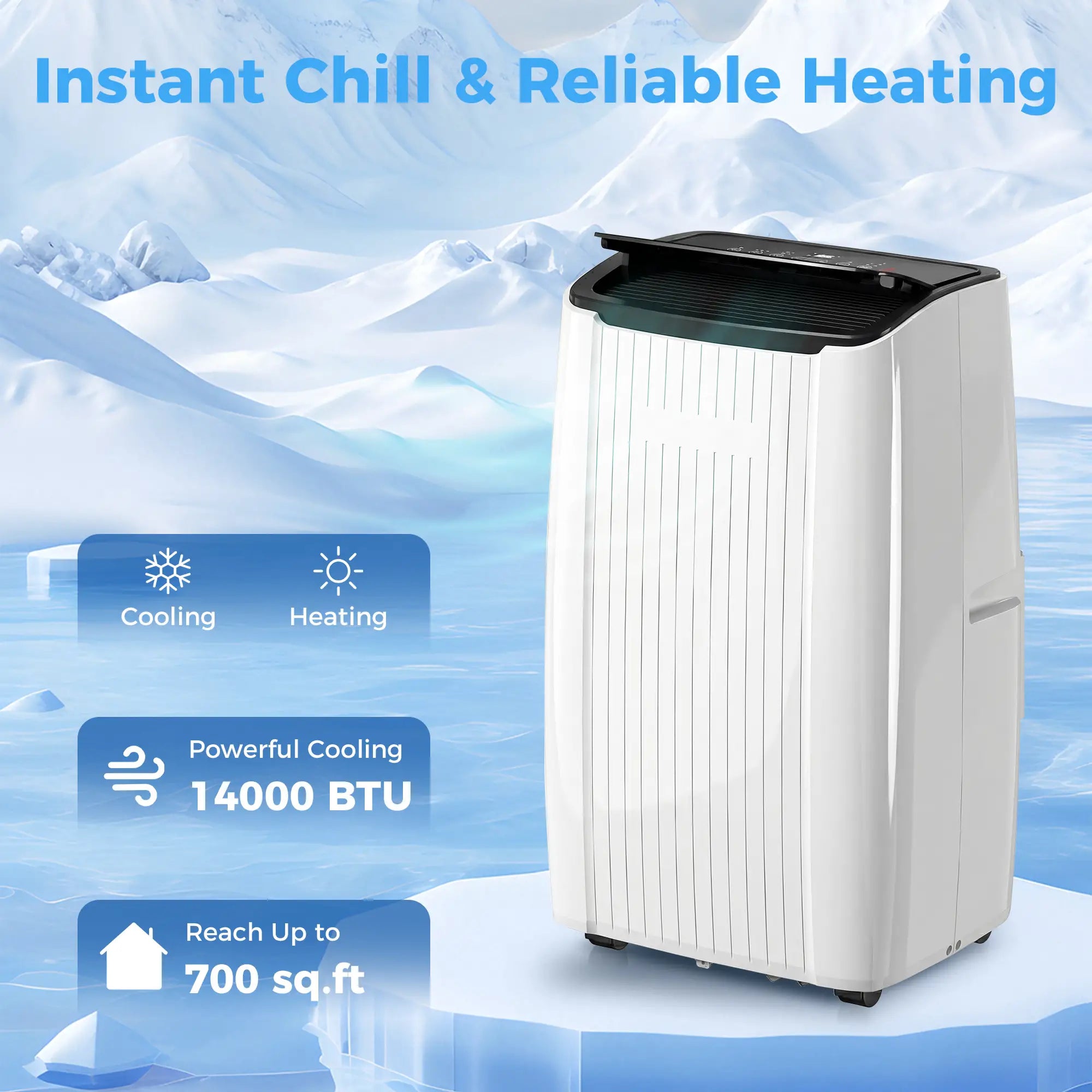 14000 BTU 5-In-1 Portable Air Conditioner, White Air Conditioner at Gallery Canada