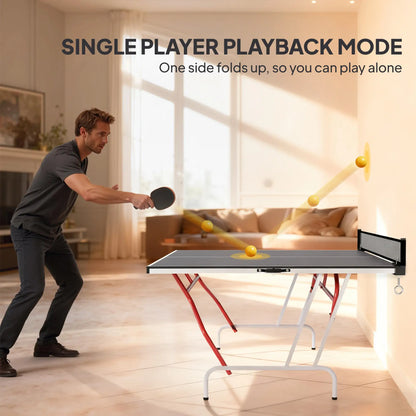 9' x 5' Full Size Table Tennis Table, Folding, Dark Grey Game Tables at Gallery Canada