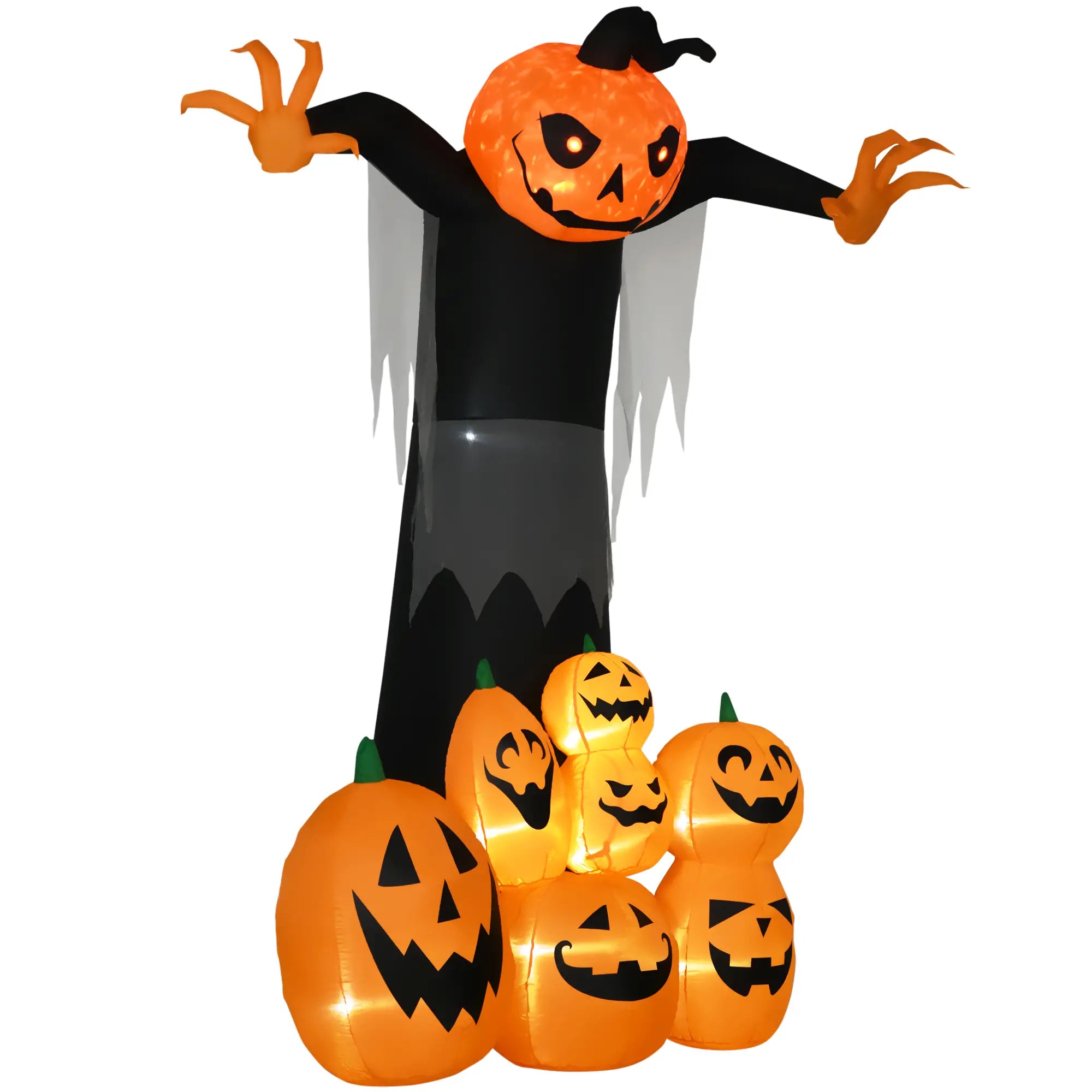 9ft Inflatable Halloween Pumpkin Ghost, Outdoor LED Display Halloween Decorations at Gallery Canada
