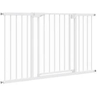 Barrière de sécurité pour animaux à pression, 30"-51" de large, fermeture automatique, noir