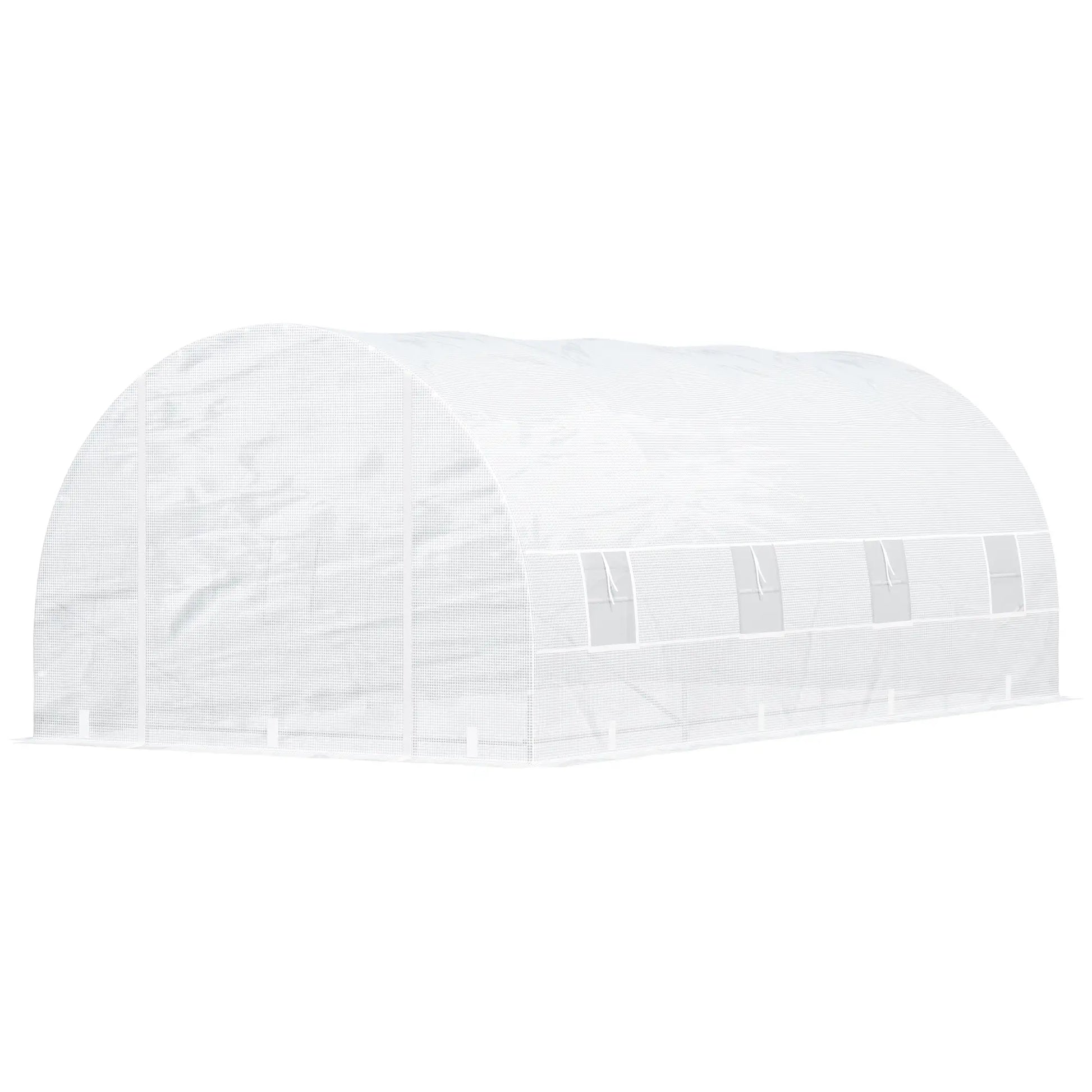 20x10x7ft Heavy Duty Walk-In Greenhouse, Outdoor Plant Grow House, White Tunnel Greenhouses at Gallery Canada