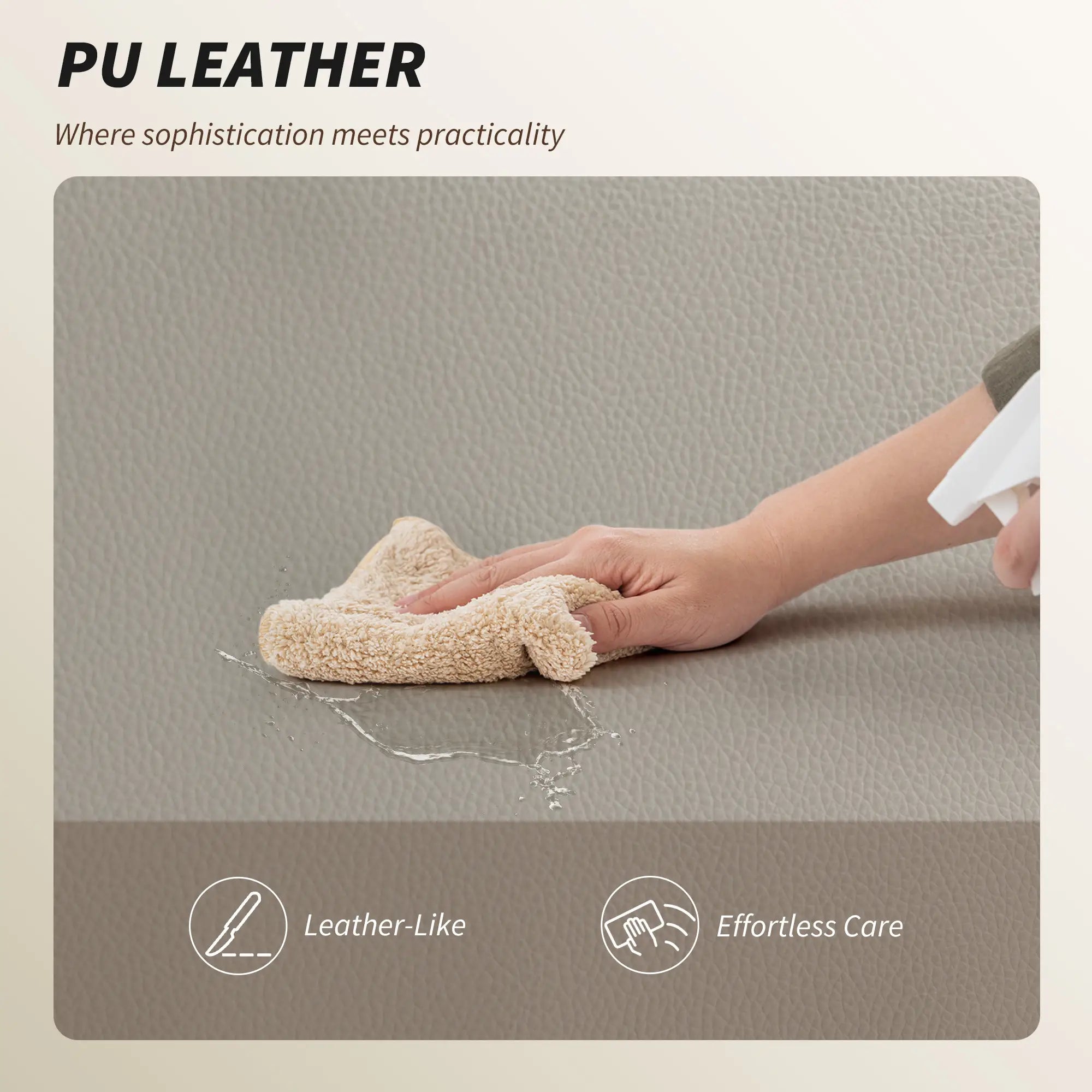 Reclining Office Chair, High Back Executive Desk Chair, PU Leather, Footrest, Swivel Wheels, Grey Executive & Manager Chairs at Gallery Canada