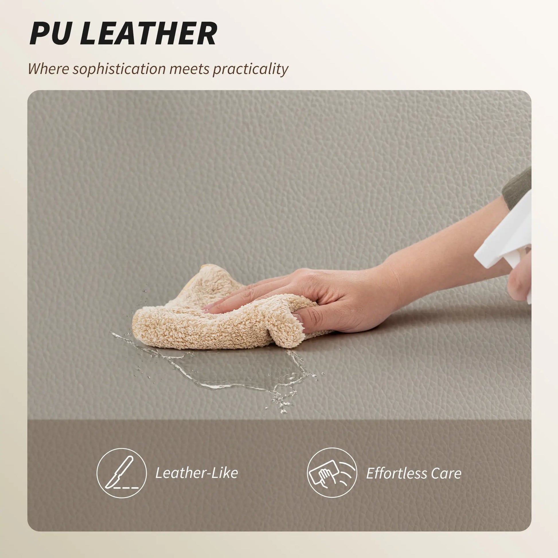 Reclining Office Chair, High Back Executive Desk Chair, PU Leather, Footrest, Swivel Wheels, Grey Executive & Manager Chairs at Gallery Canada