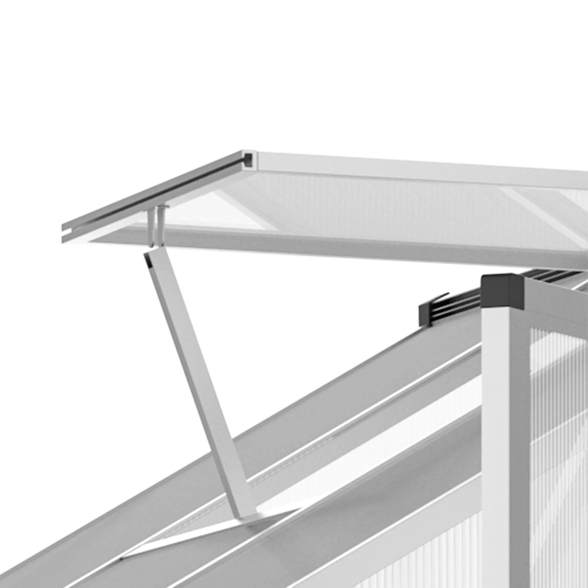 6' x 8' x 6.4' Walk-in Greenhouse, Polycarbonate Panels, Silver Walk In Greenhouses at Gallery Canada