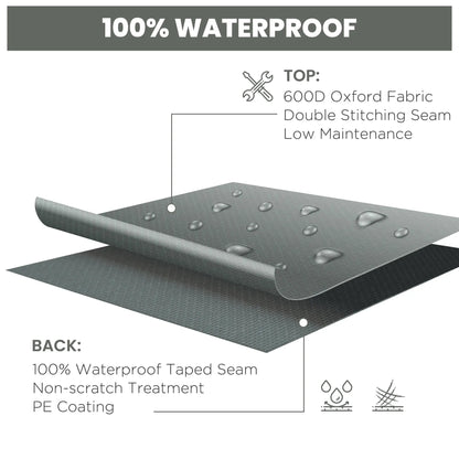 Waterproof Outdoor Furniture Cover, 108" x 80" x 35", Charcoal Grey Patio Furniture Covers at Gallery Canada