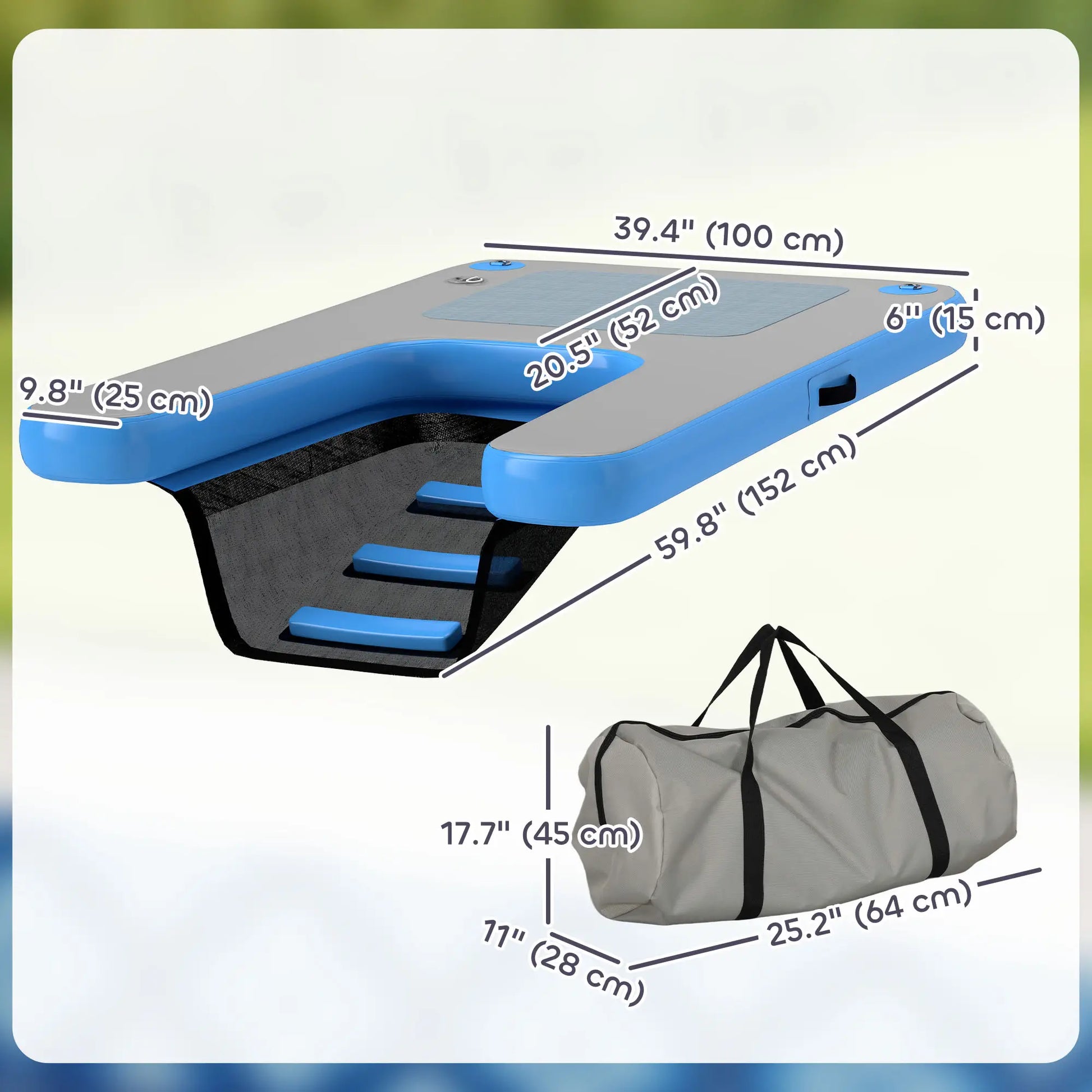 Floating Pet Boat Ramp, Up to 300 lbs, for Pool, Lake, Dock Dog Stairs at Gallery Canada