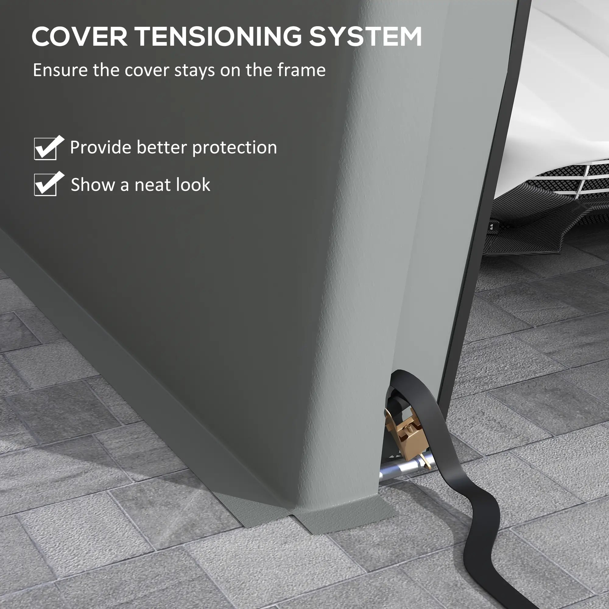 12' x 20' Portable Garage, Heavy Duty Carport Canopy, Light Grey Car Shelters at Gallery Canada