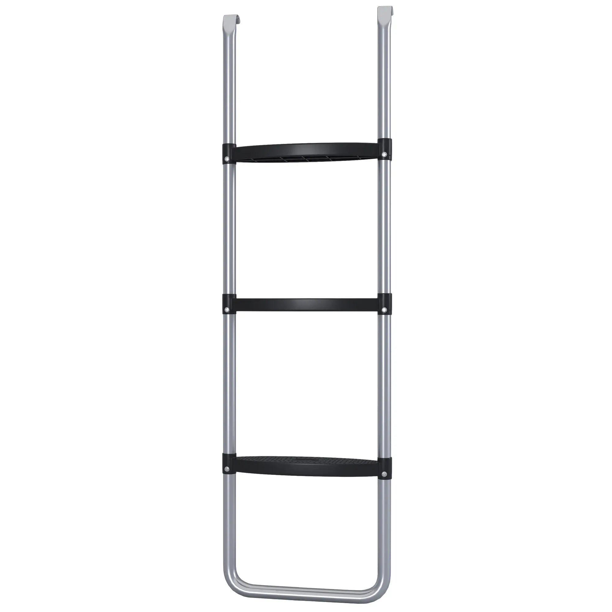 Steel Trampoline Ladder, 2/3 Steps, 43 Inch Length Trampolines Silver Tone at Gallery Canada