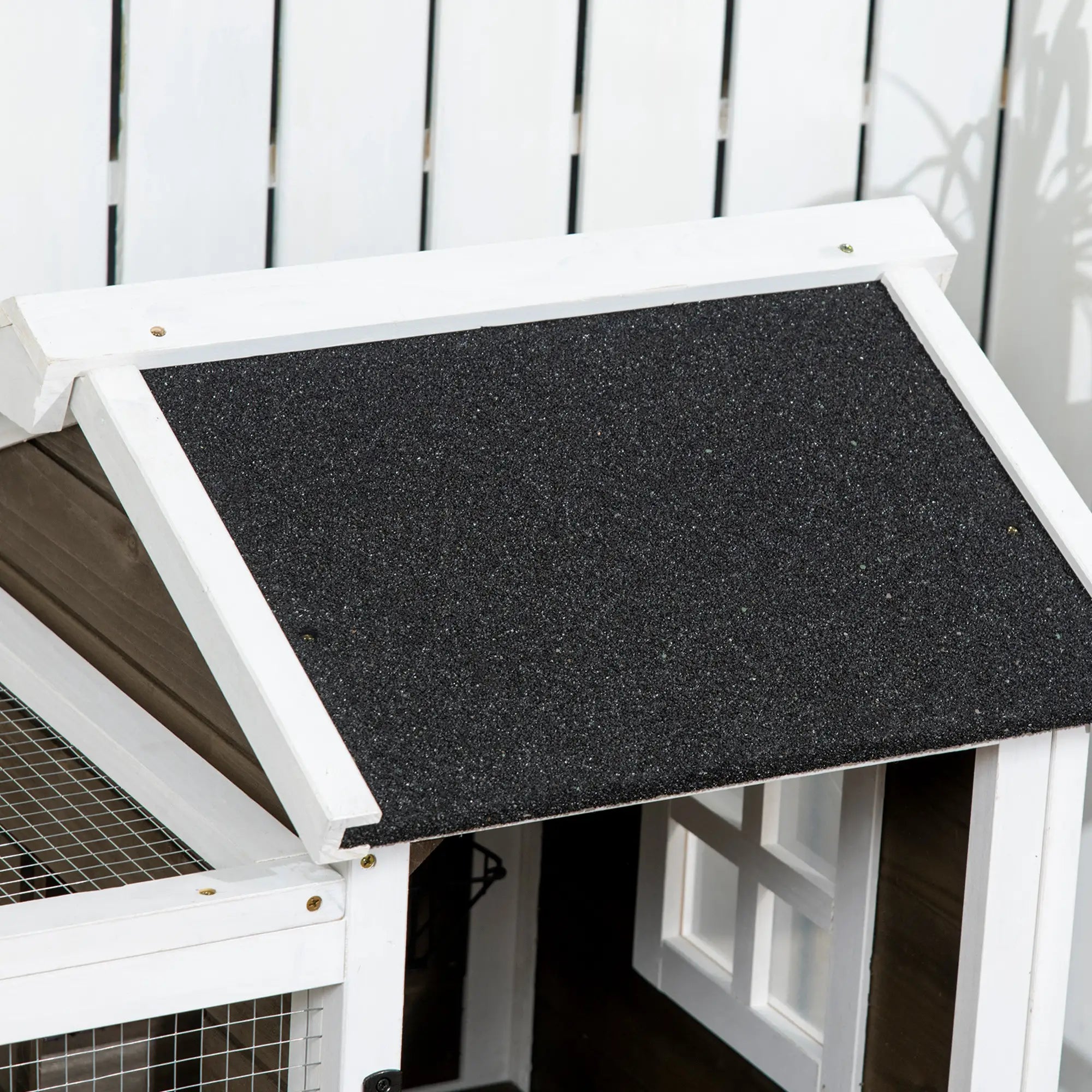 Rabbit Cage with Wheels, Ramp, Run, Tray, Indoor Outdoor Rabbit Hutch at Gallery Canada