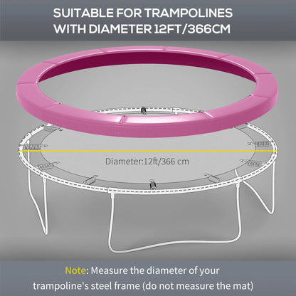 12FT Trampoline Spring Cover, Waterproof, Tear-Resistant, Pink Trampolines at Gallery Canada