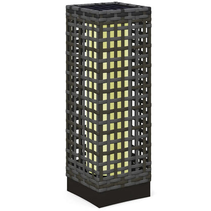 Solar Outdoor Floor Lamp, IP44, Auto LED Lights, Grey Solar Post Lamps at Gallery Canada