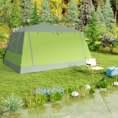 Tunnel Tent Camping Shelter, Two Rooms, Lamp Hook, Portable, Green Camping Tents at Gallery Canada