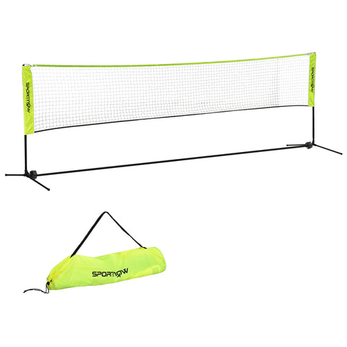 14ft Badminton Net, Height Adjustable, Carry Bag, Yellow