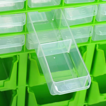 Plastic 39 Drawer Organizer, Wall Mount Storage Cabinet, 2, Green Tool Organizers at Gallery Canada