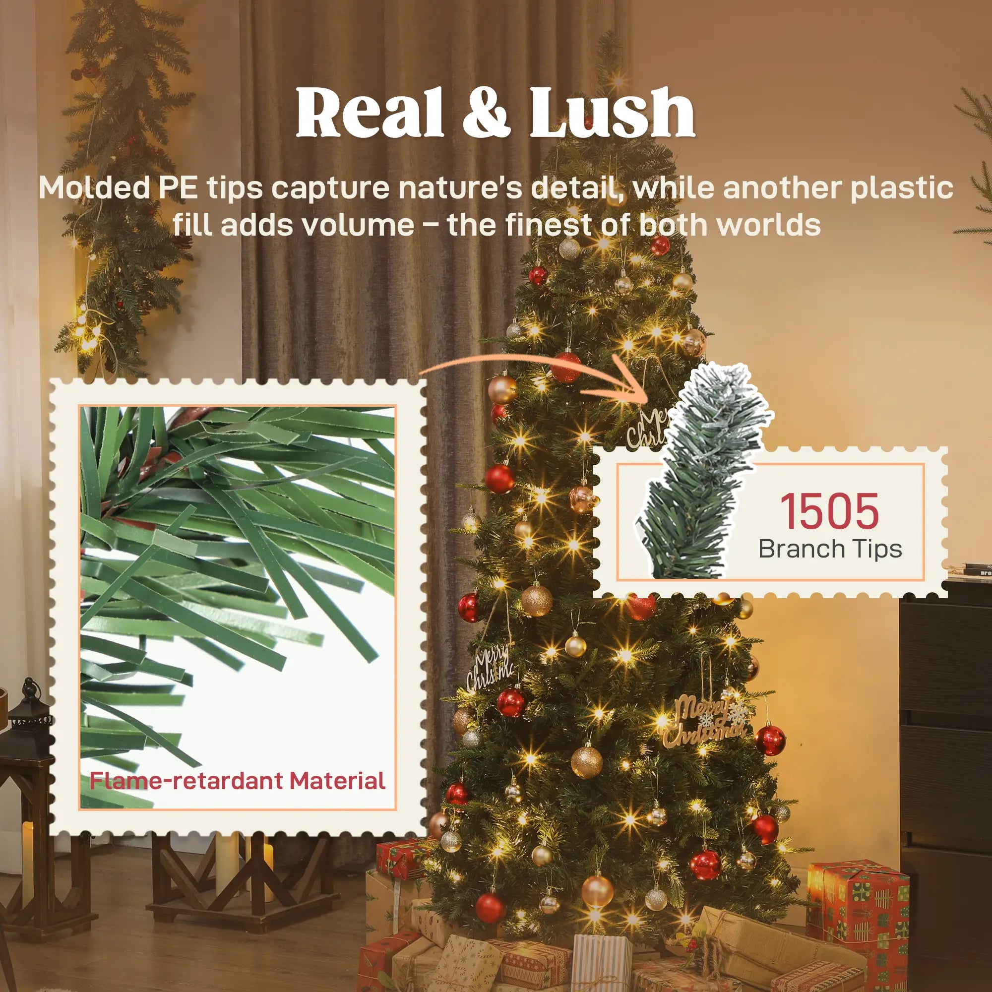 7 ft Prelit Pop Up Christmas Tree, Collapsible Artificial with Metal Stand, Green Pre Lit Christmas Trees at Gallery Canada