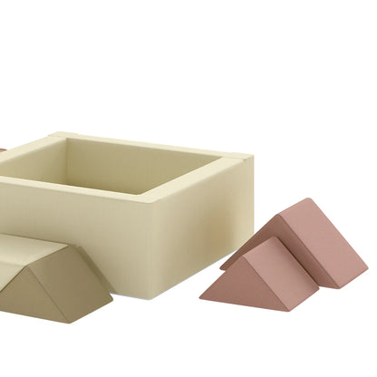 Blocs de mousse pour tout-petits en 9 pièces avec jeu de tangram, lavables