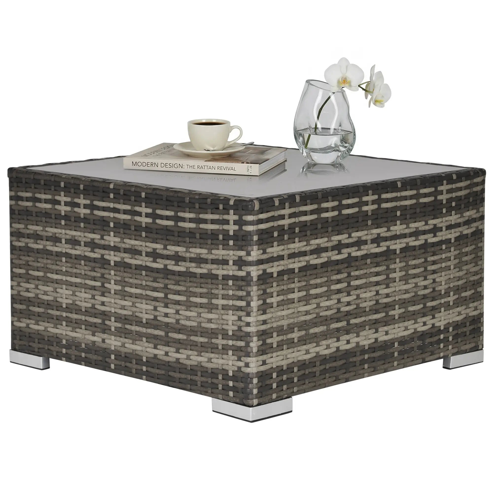 Rattan Coffee Table, 25.6