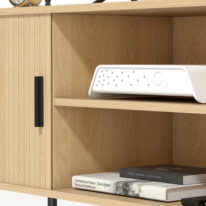 TV Stand Cabinet For 50 Inches, Storage Shelves, Oak Tone TV Stands at Gallery Canada