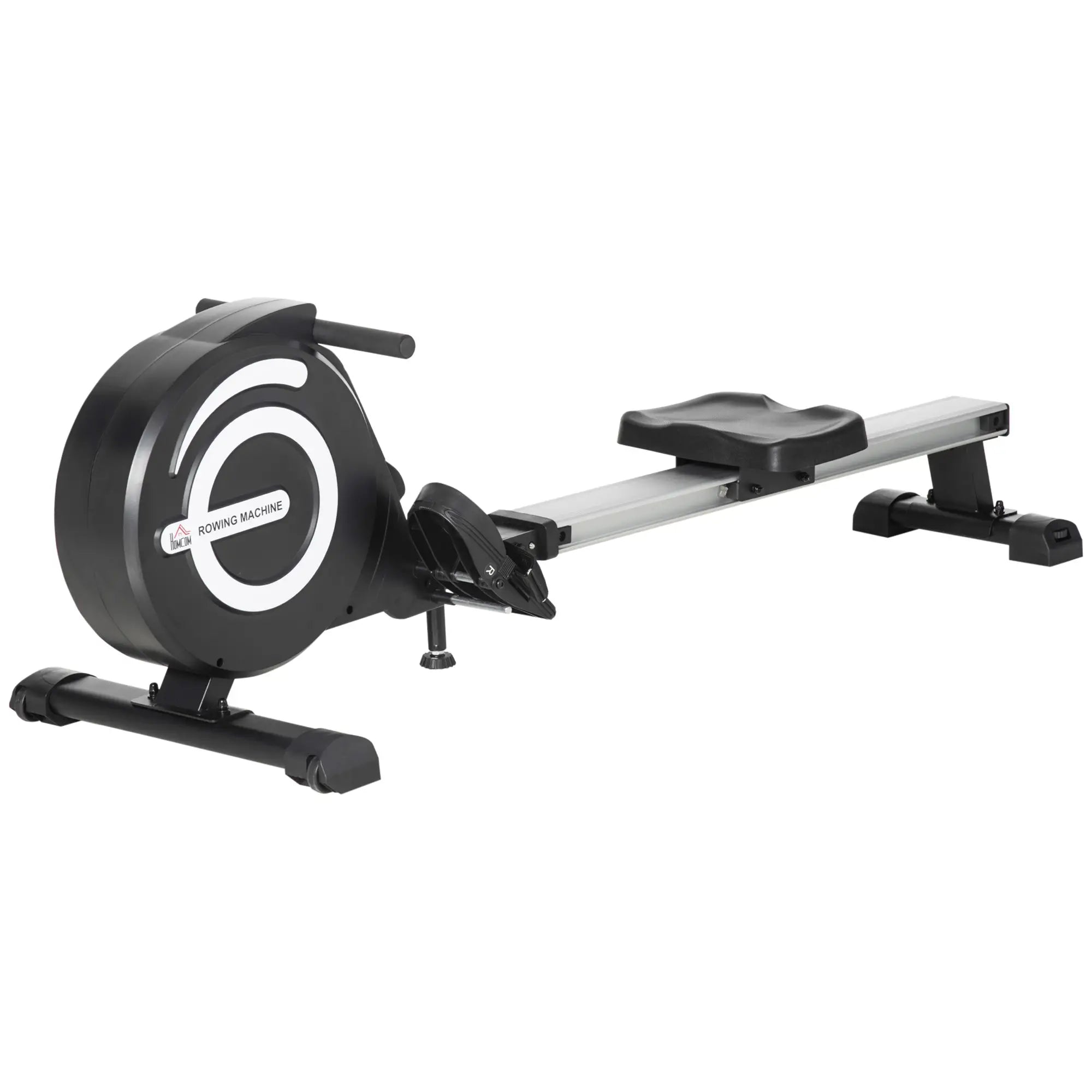 Magnetic Rowing Machine, Adjustable Resistance, LCD Monitor, Full Body Fitness Aerobic Equipment Black, Sliver at Gallery Canada