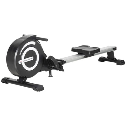 Magnetic Rowing Machine, Adjustable Resistance, LCD Monitor, Full Body Fitness Aerobic Equipment Black, Sliver at Gallery Canada