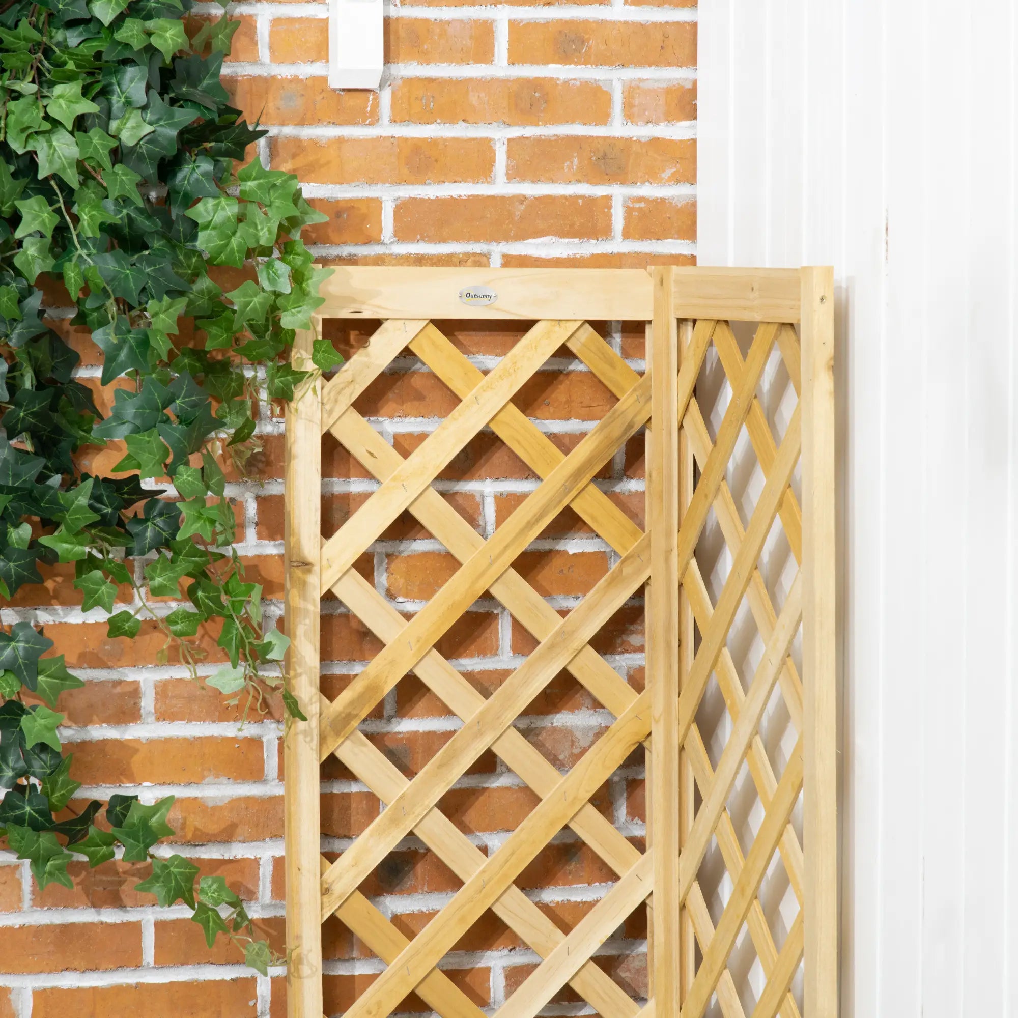 Wood Planter With Trellis For Vine Climbing, 16