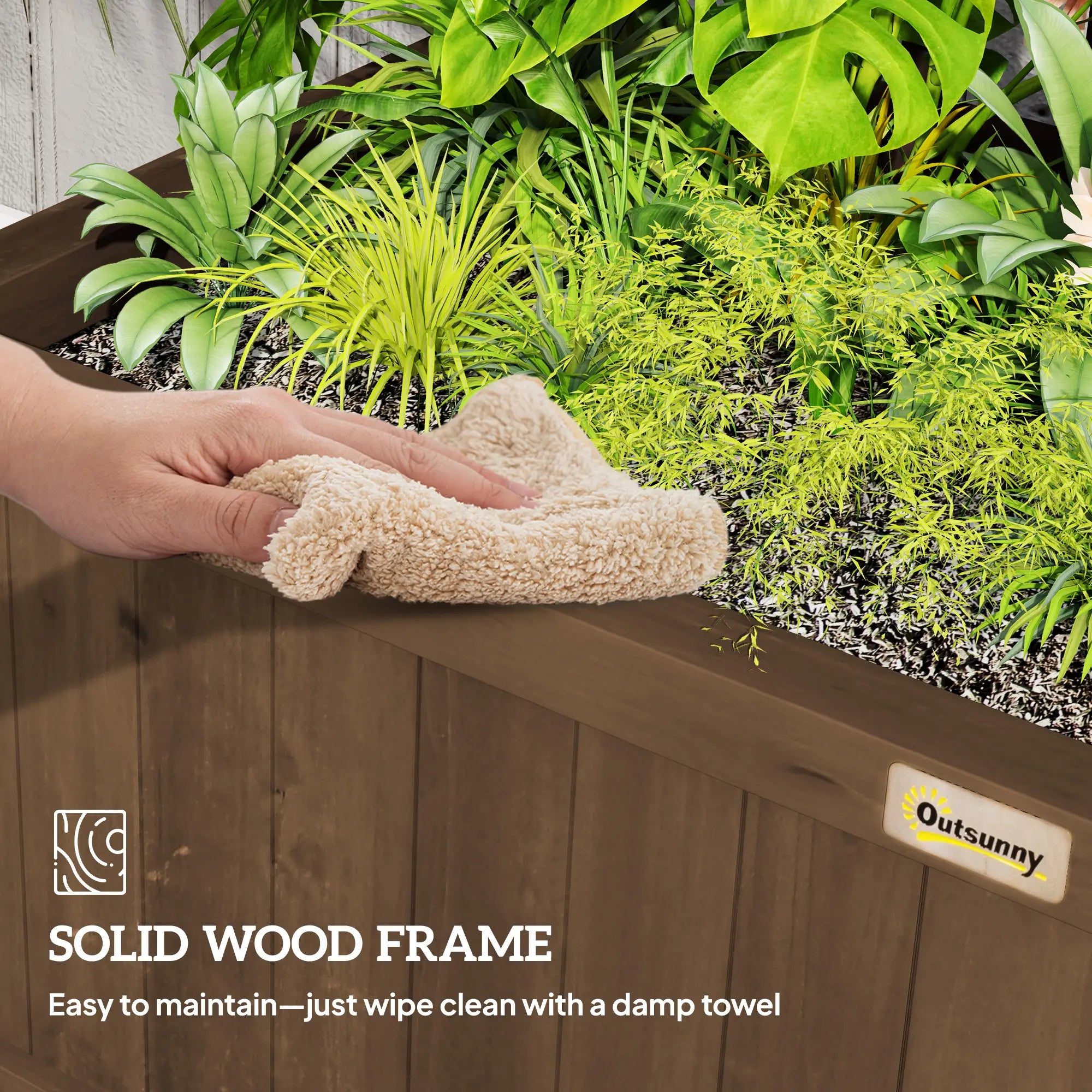 Wood Planter With Trellis, Raised Garden Bed, Privacy Screen Wooden Planter Boxes at Gallery Canada