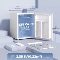 2.6 Cu Ft Mini Fridge, Compact Refrigerator, White