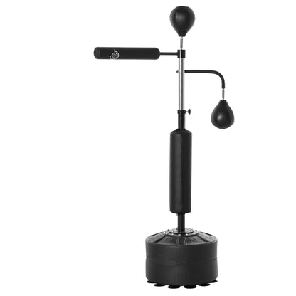 4-in-1 Free Standing Punching Bag, Adjustable Height, 2 Speed Balls, 360° Reflex Bar, Black Punching Bag Hangers at Gallery Canada