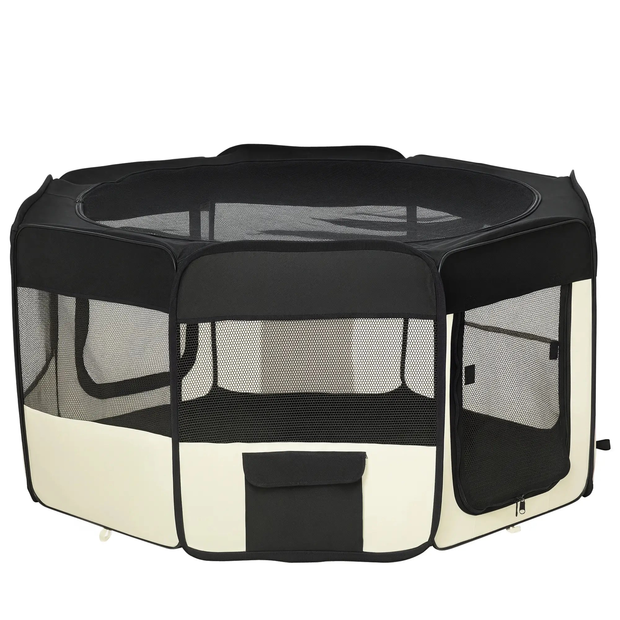 49.2-Inch Soft Folding Dog Playpen, Outdoor Pet Pen with Bag Houses, Kennels & Pens Options at Gallery Canada